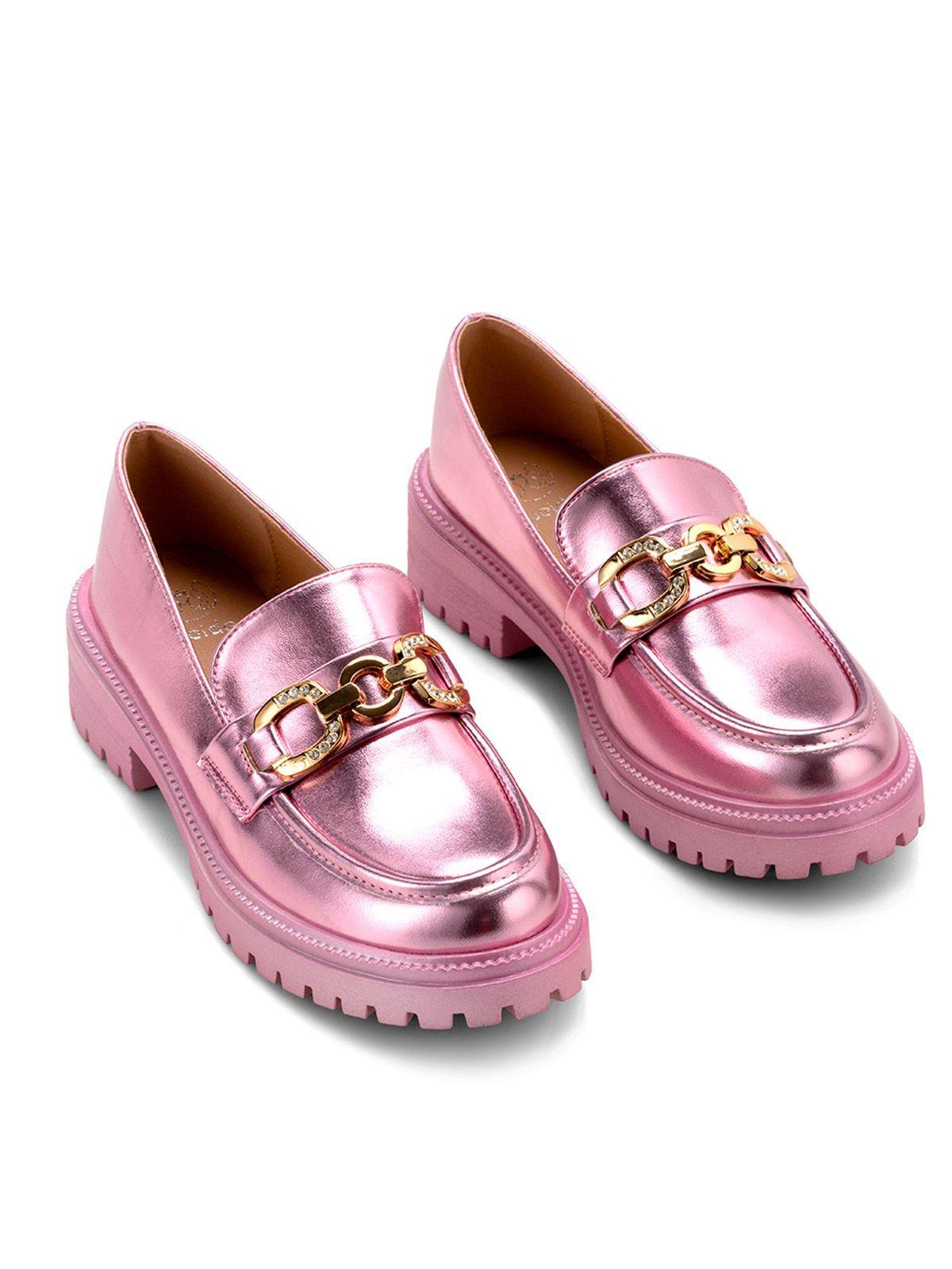 Zapato Taco Rosado Casual JN20 Weide-2