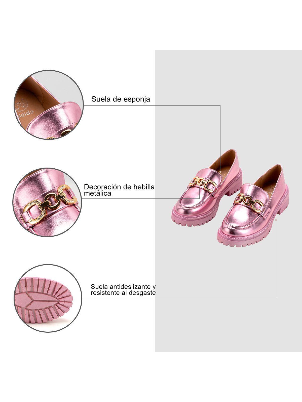 Zapato Taco Rosado Casual JN20 Weide-5