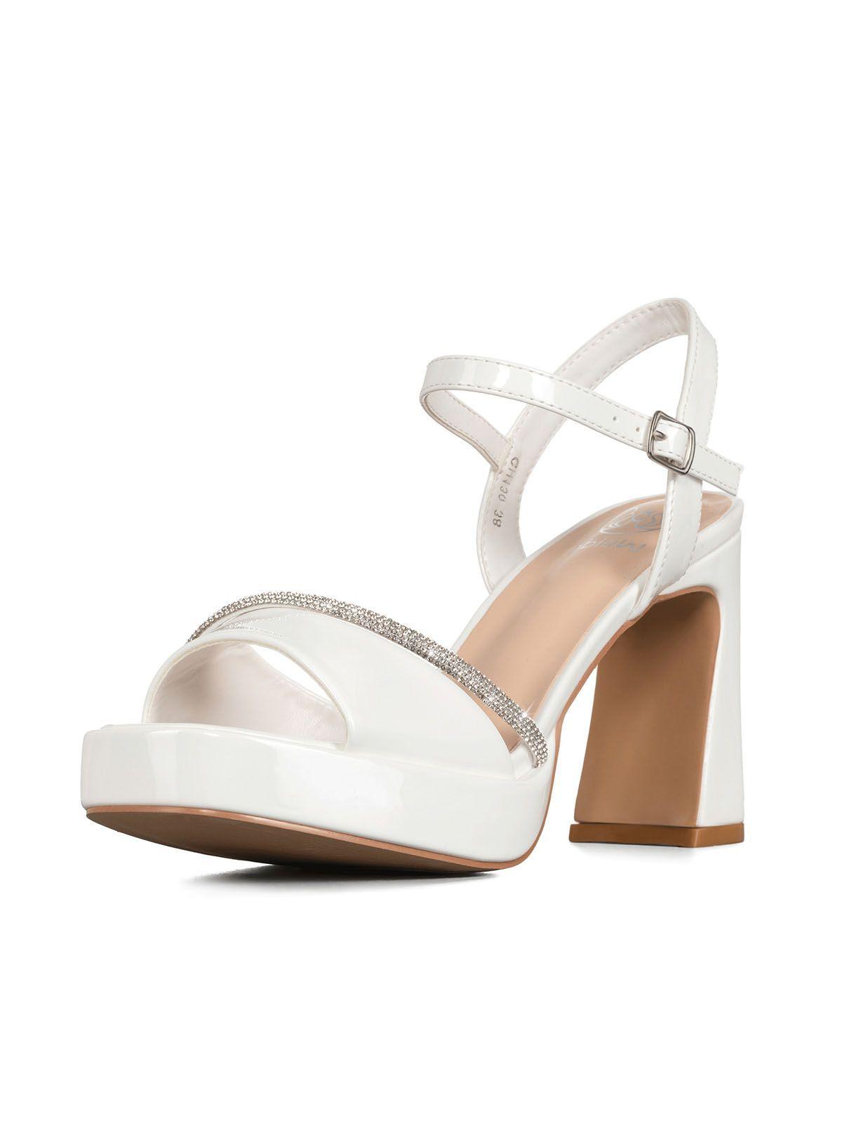 Sandalias Casual Fiesta Charol Mujer Plataforma Weide GH130-0