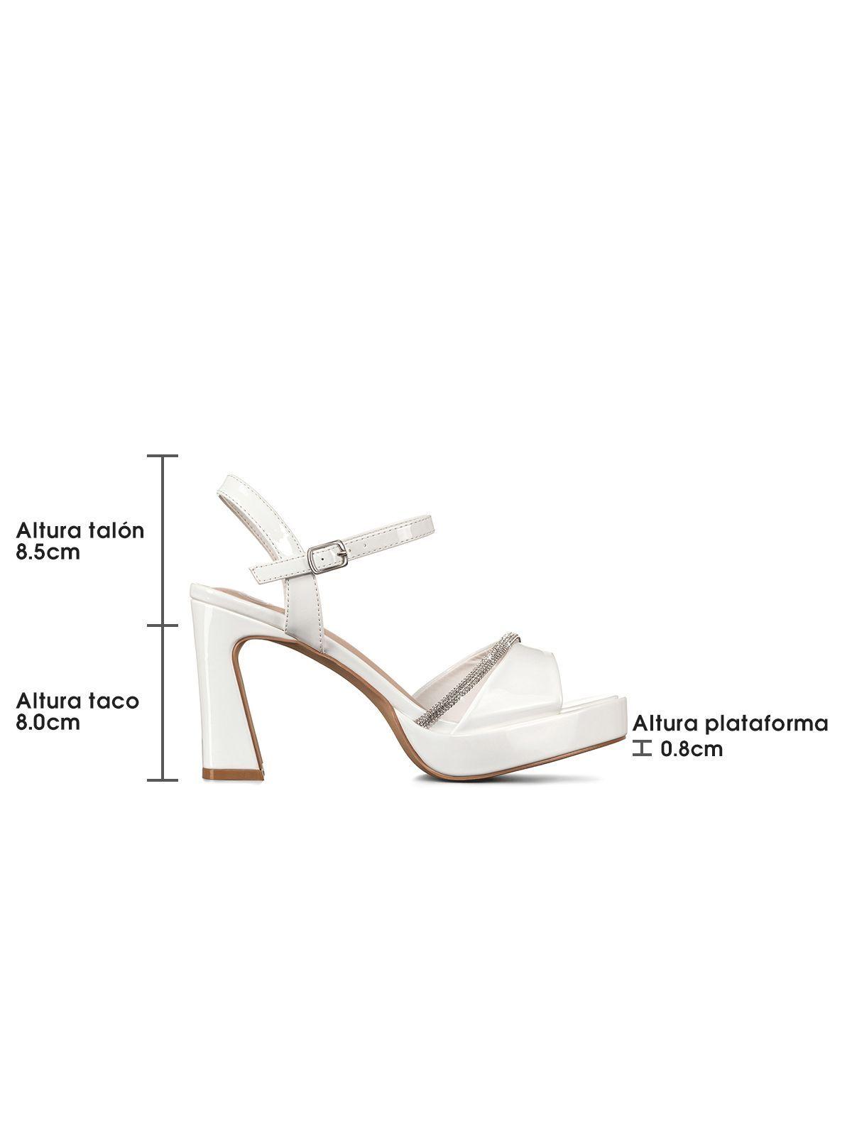 Sandalias Casual Fiesta Charol Mujer Plataforma Weide GH130-4