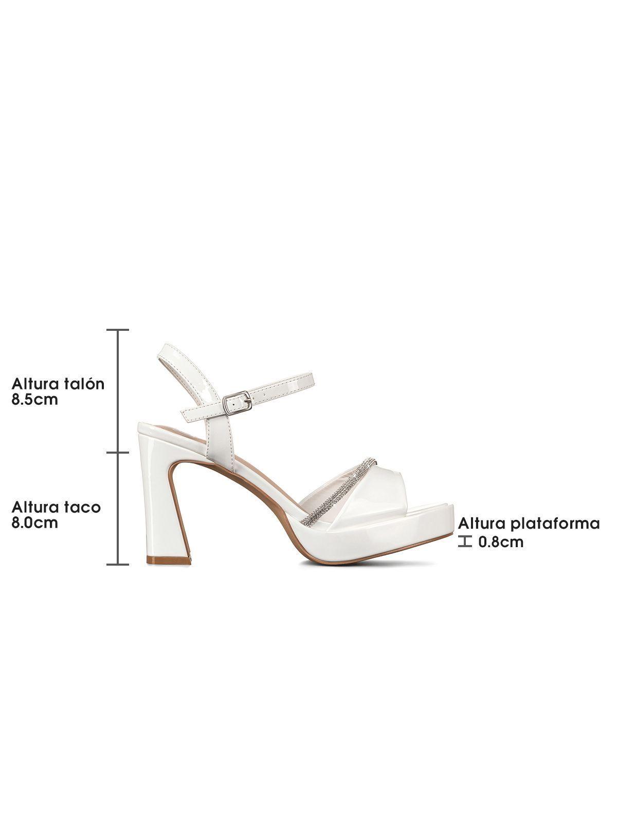 Sandalias Casual Fiesta Charol Mujer Plataforma Weide GH130-4