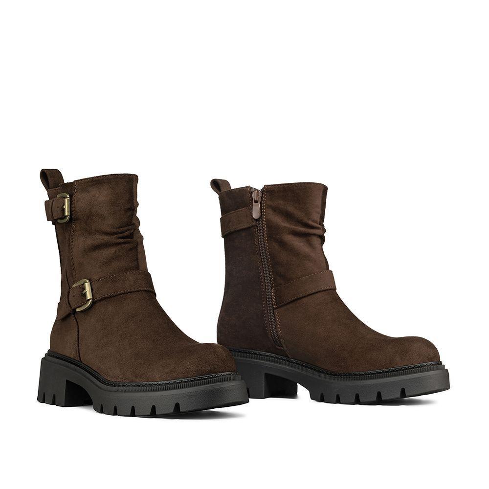 Botín Taco Mujer Casual PU Textil Weide CZY652-5