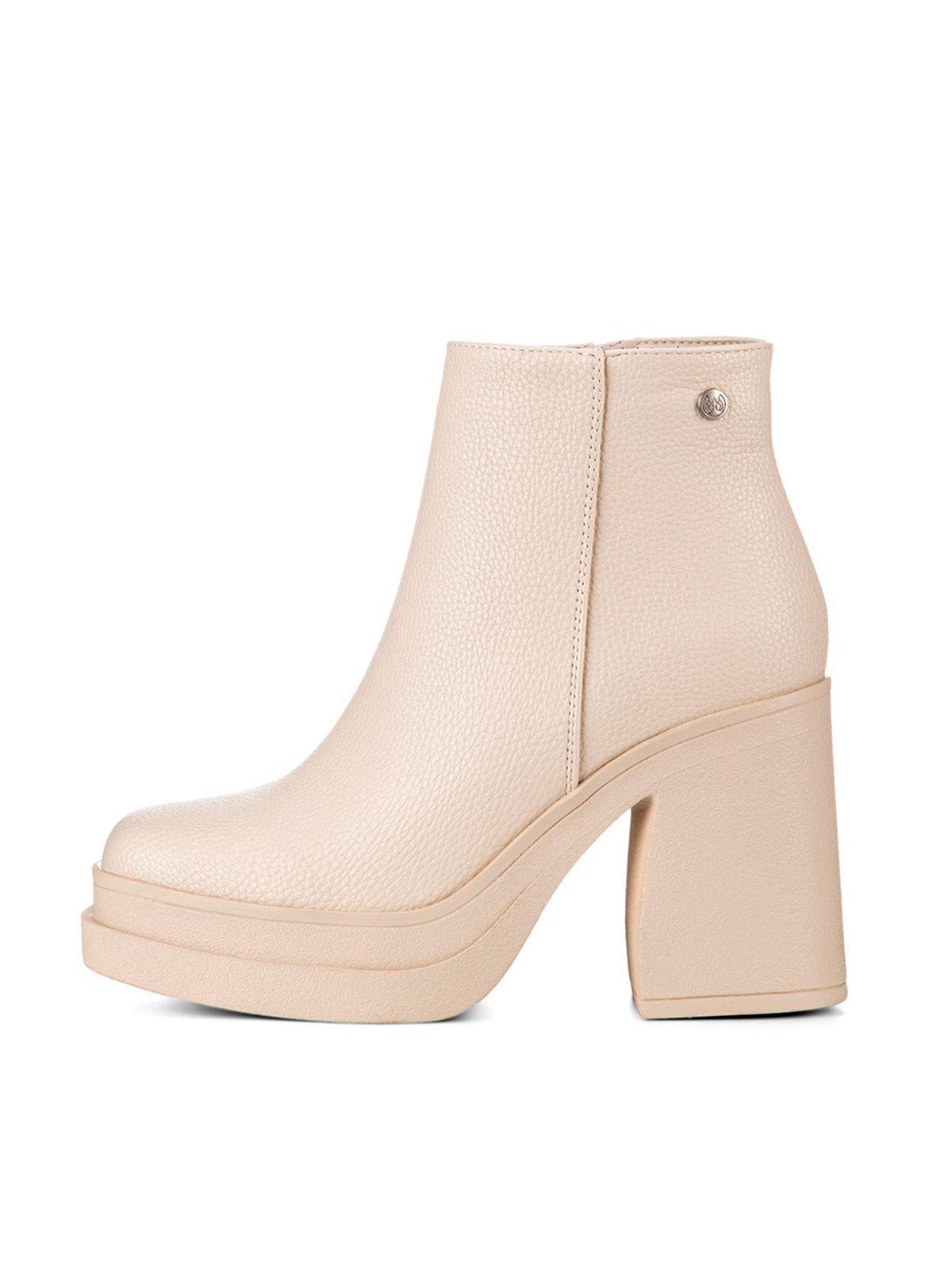 Botin Beige Casual Mujer Weide CZY572-4