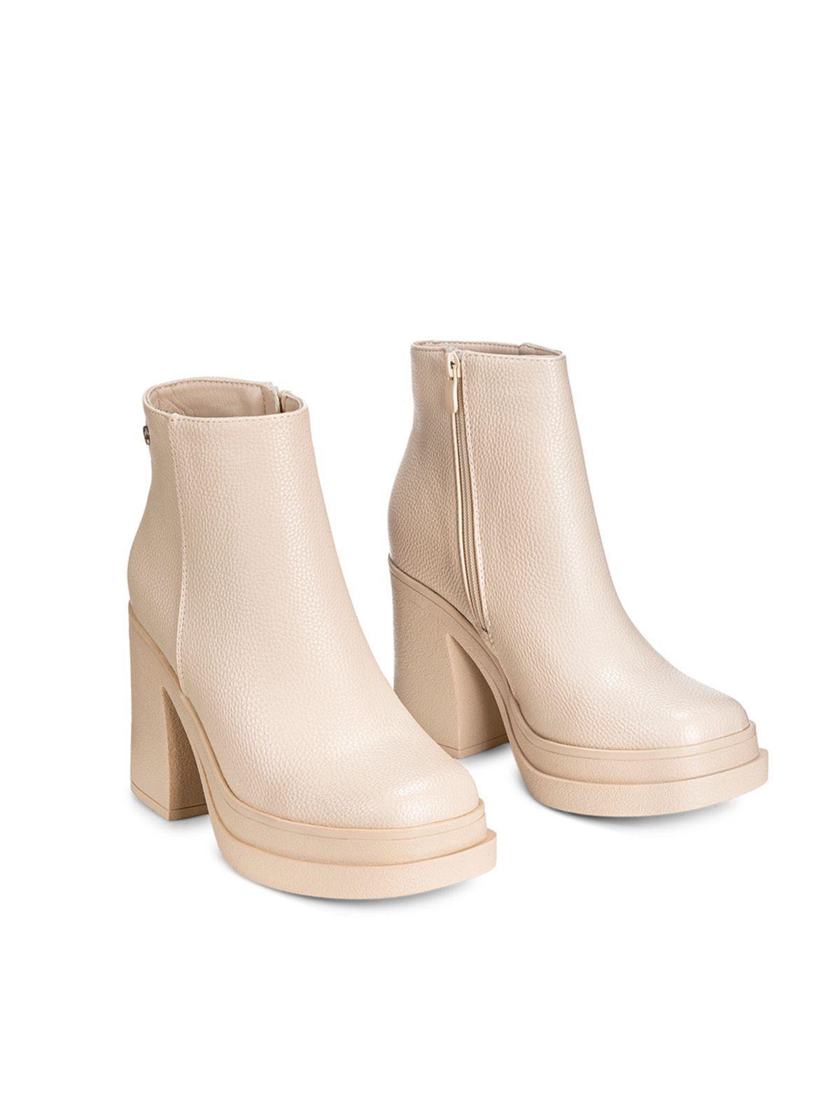 Botin Beige Casual Mujer Weide CZY572-5