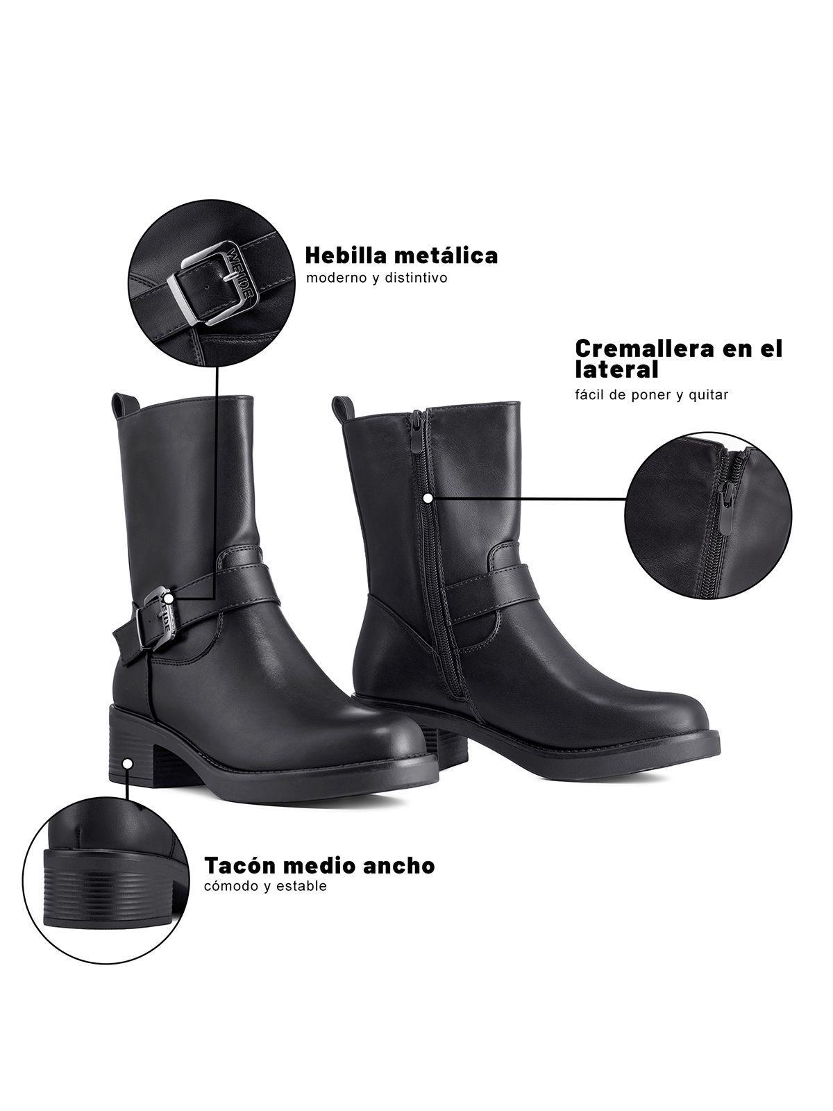 Botín Taco Mujer Casual PU Weide ZS82-7