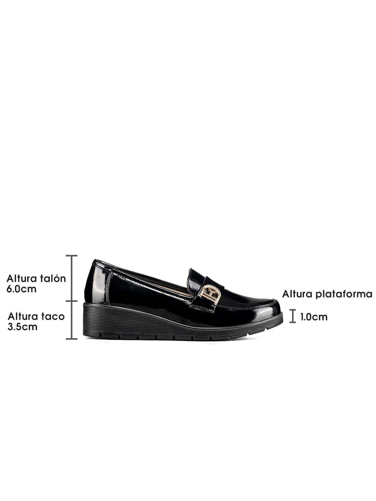 Mocasin Casual Mujer Charol Vintage Comodo Cuña Weide JML10-6