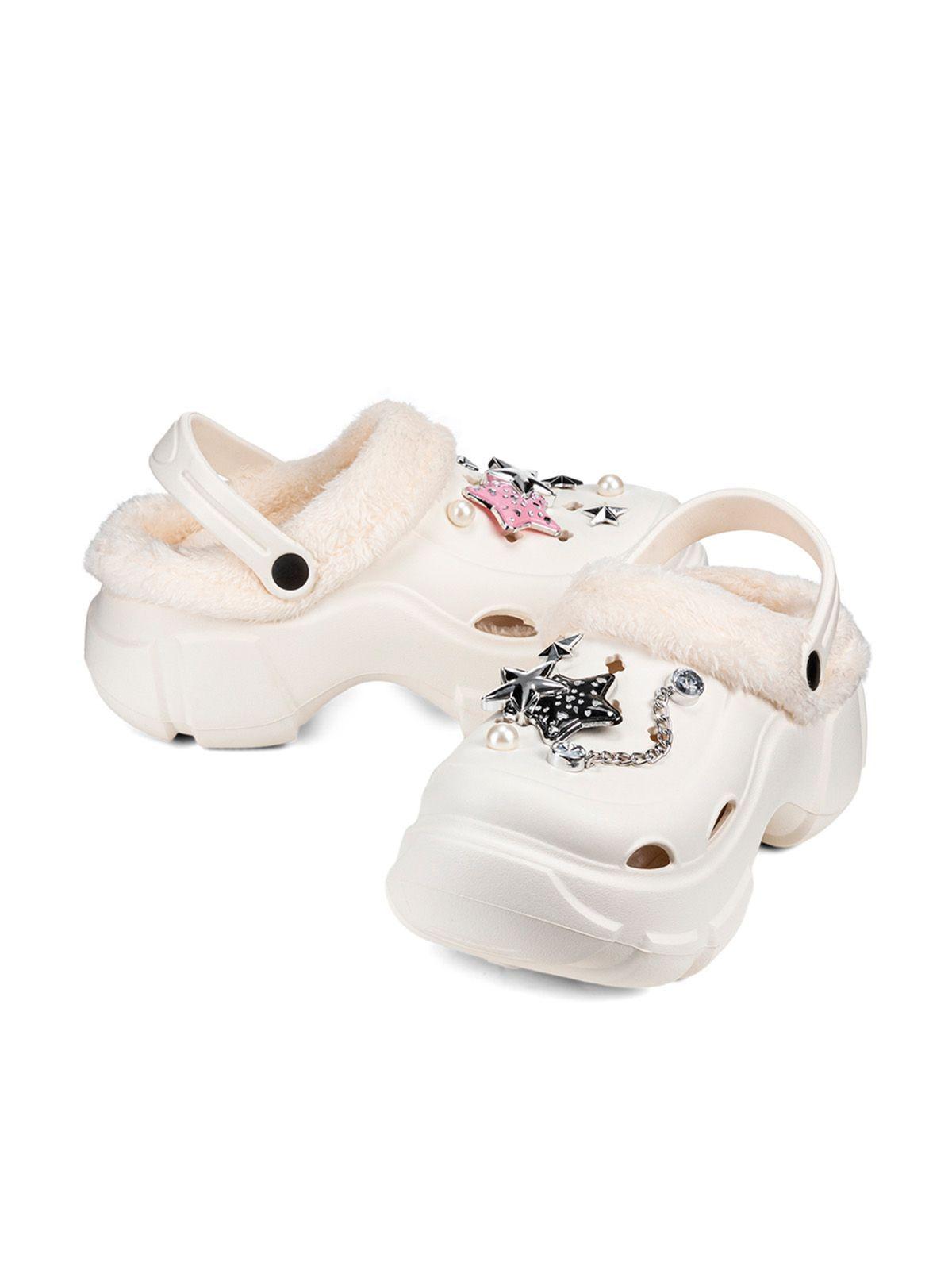 Zueco Blanco Casual Mujer Weide GH119-4