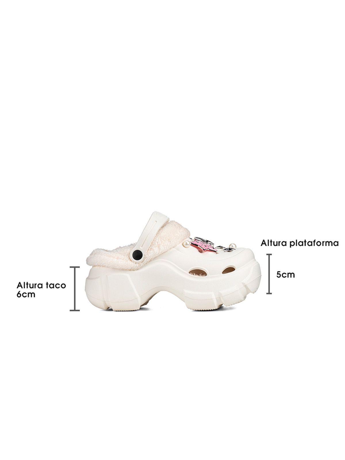 Zueco Blanco Casual Mujer Weide GH119-5