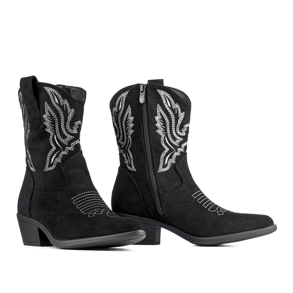 Bota Taco Mujer Estilo Vaquero Weide CZY650-4