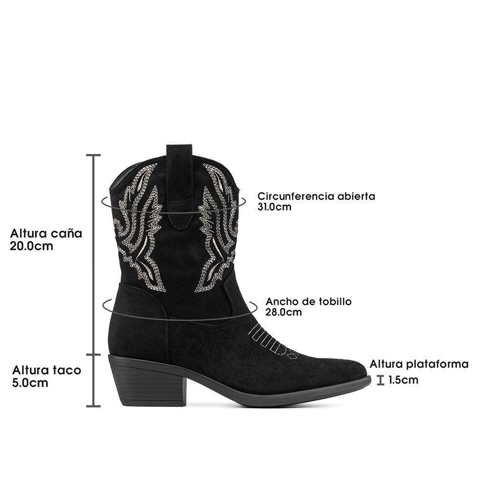 Bota Taco Mujer Estilo Vaquero Weide CZY650-6