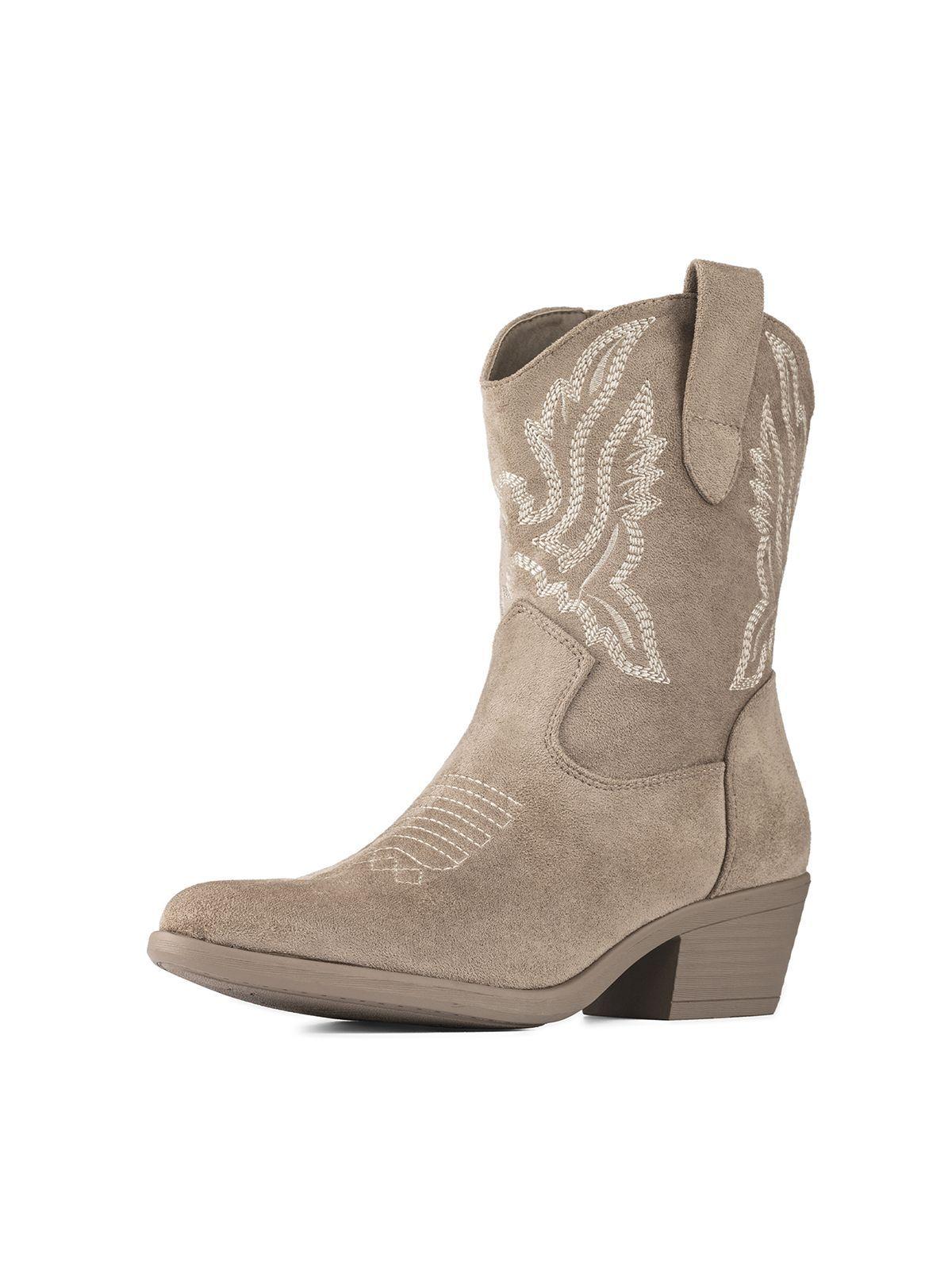 Bota Taco Mujer Estilo Vaquero Weide CZY650-3