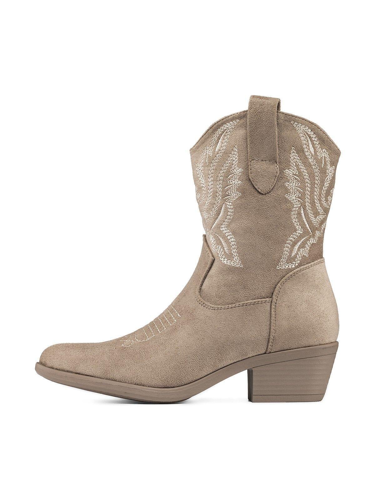Bota Taco Mujer Estilo Vaquero Weide CZY650-4