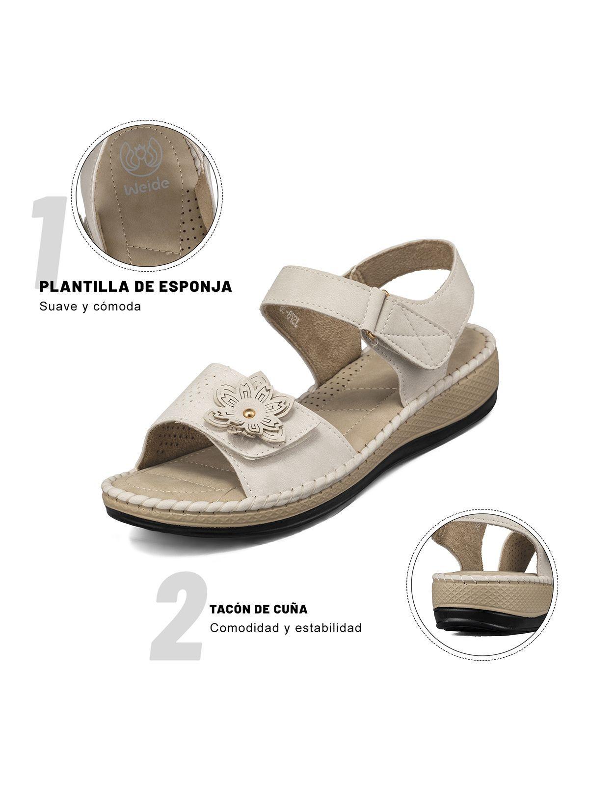 Sandalia Tacon Cuña Casual Soft Mujer Weide JS78-5