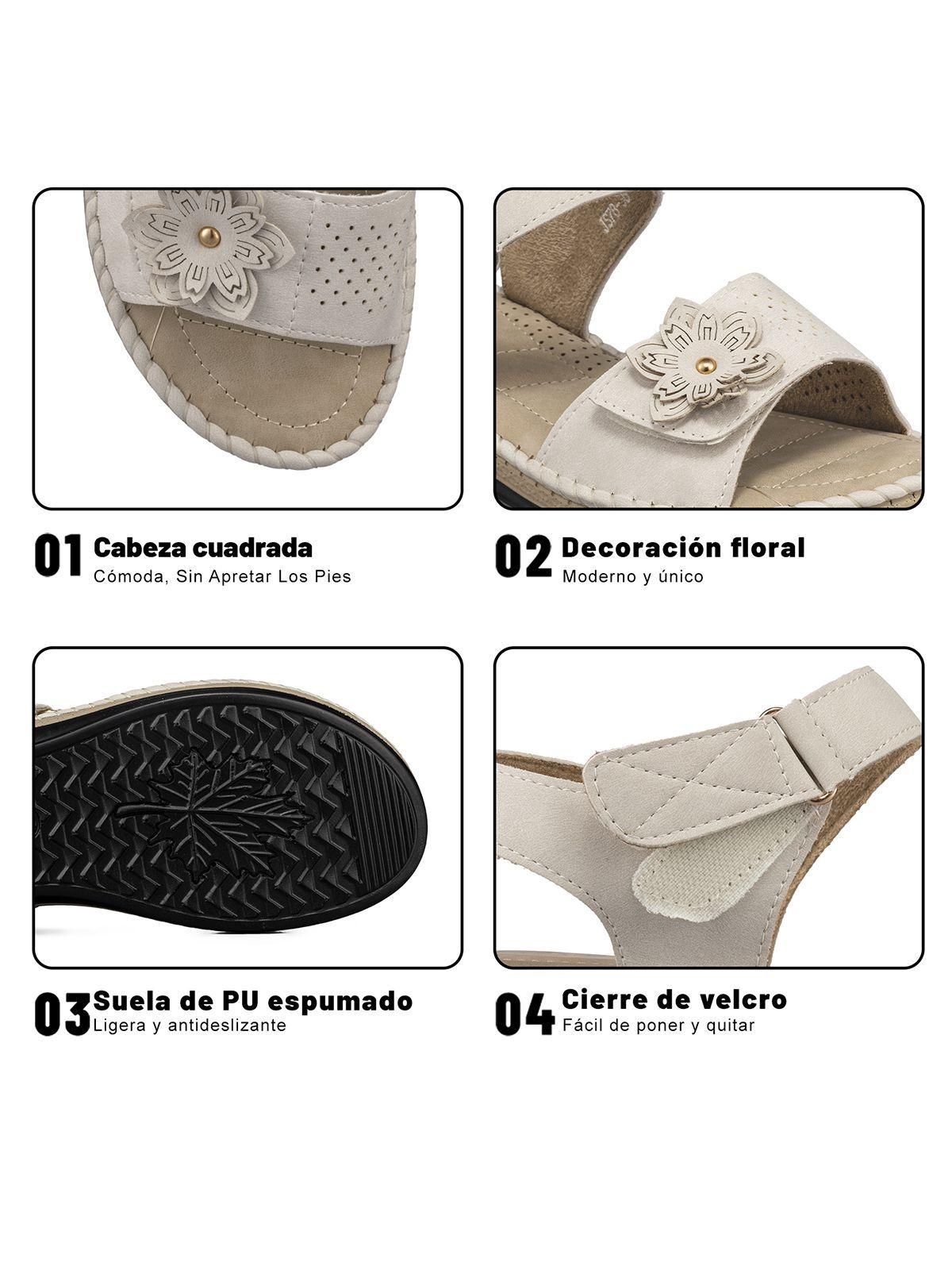 Sandalia Tacon Cuña Casual Soft Mujer Weide JS78-6
