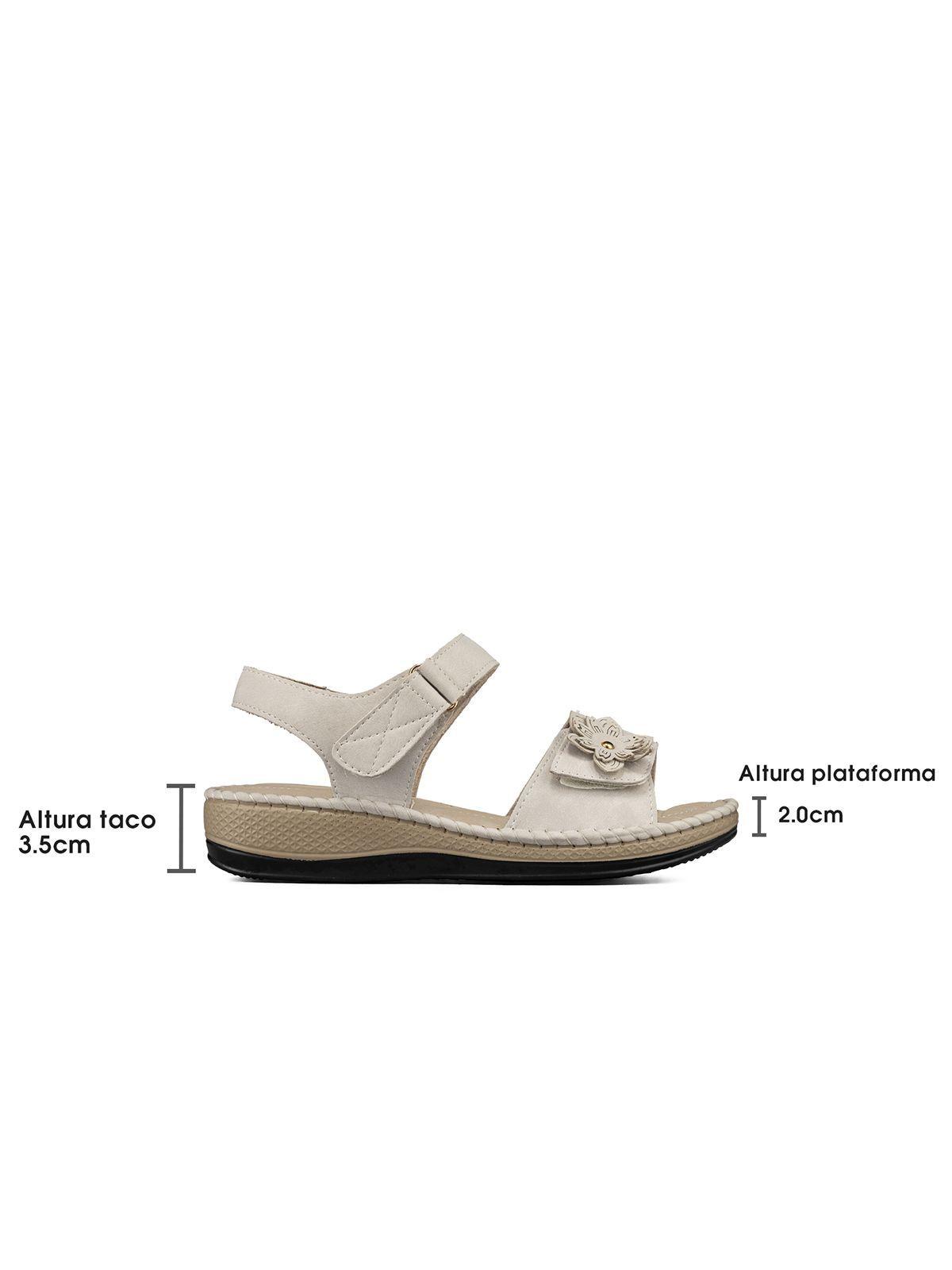 Sandalia Tacon Cuña Casual Soft Mujer Weide JS78-7