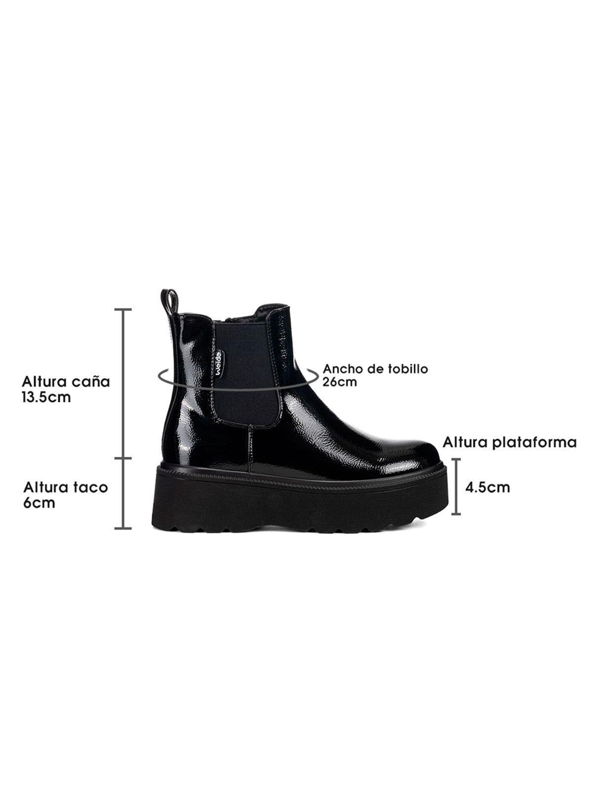 Botin Negro Casual Mujer Weide ZS38-5