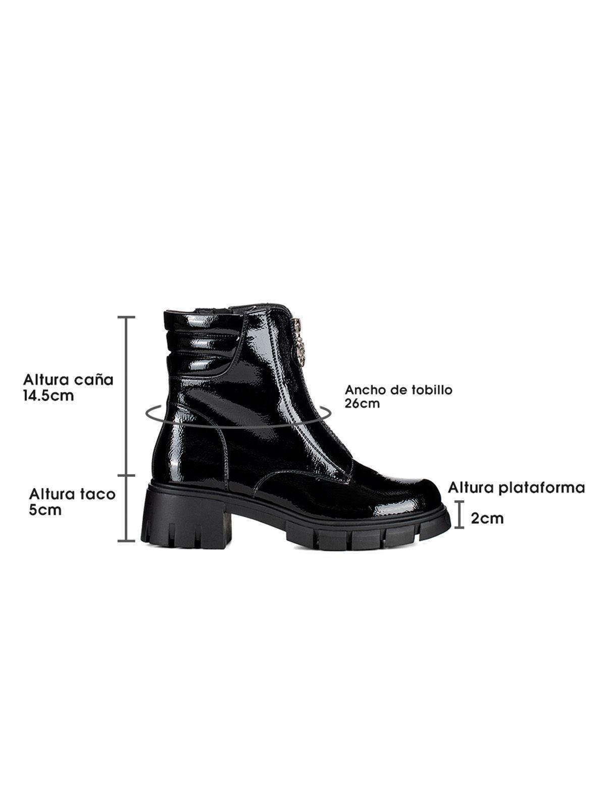 Botin Negro Casual Mujer Weide HX308-5
