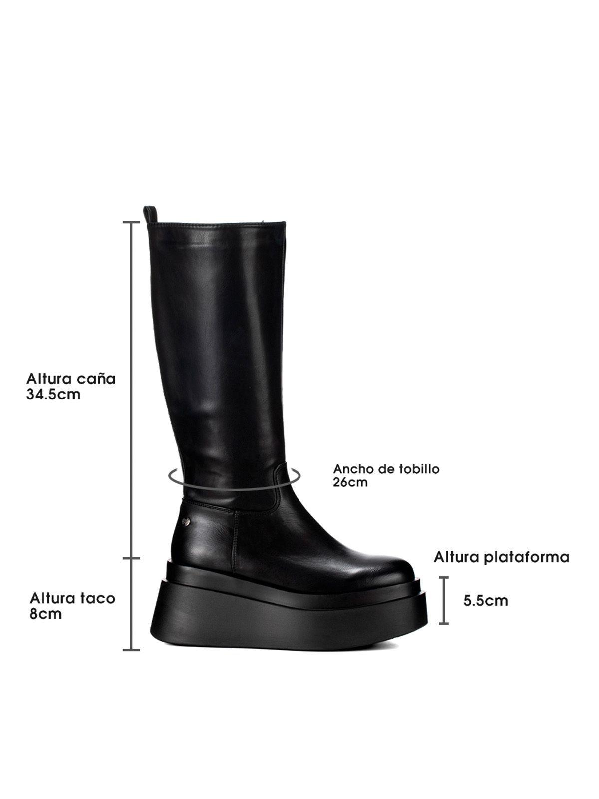 Bota Negro Casual Mujer Weide CZY588-5
