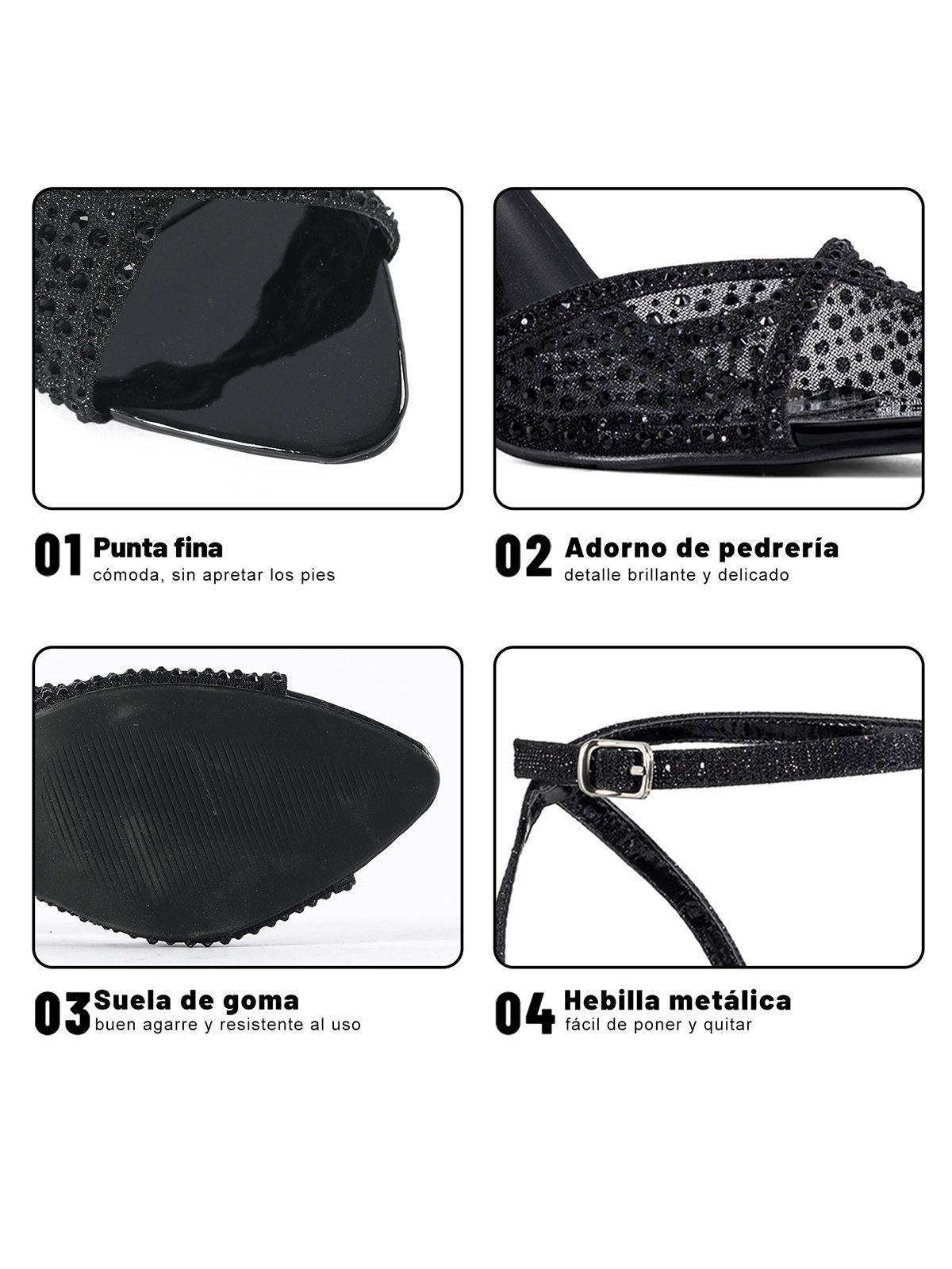 Sandalias Formal Malla PU Mujer Aguja Weide QIU526-4