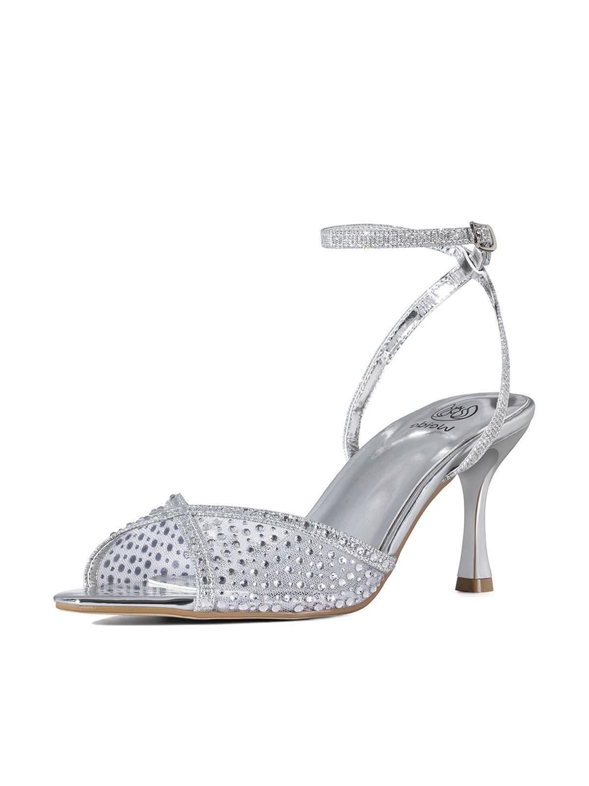 Sandalias Formal Malla PU Mujer Aguja Weide QIU526-0
