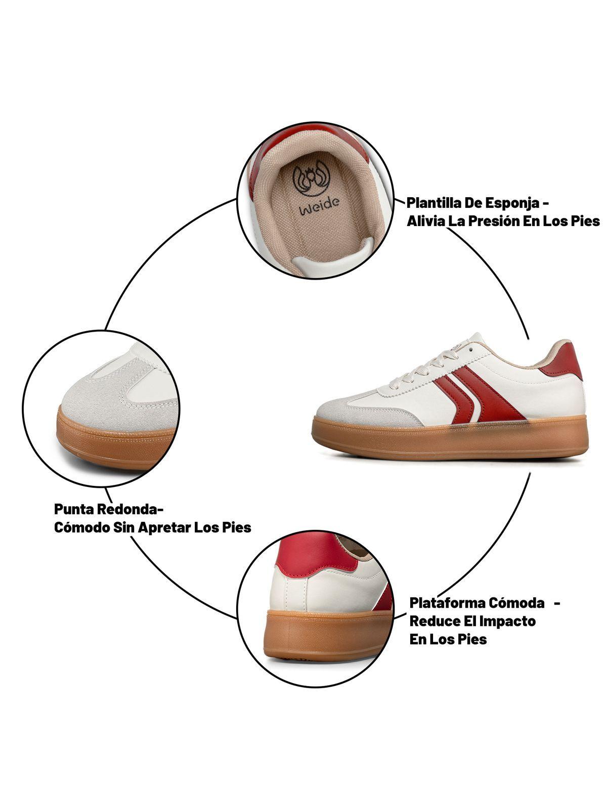 Zapatilla Deportiva Mujer Clásico De Colores Weide TFA209-8