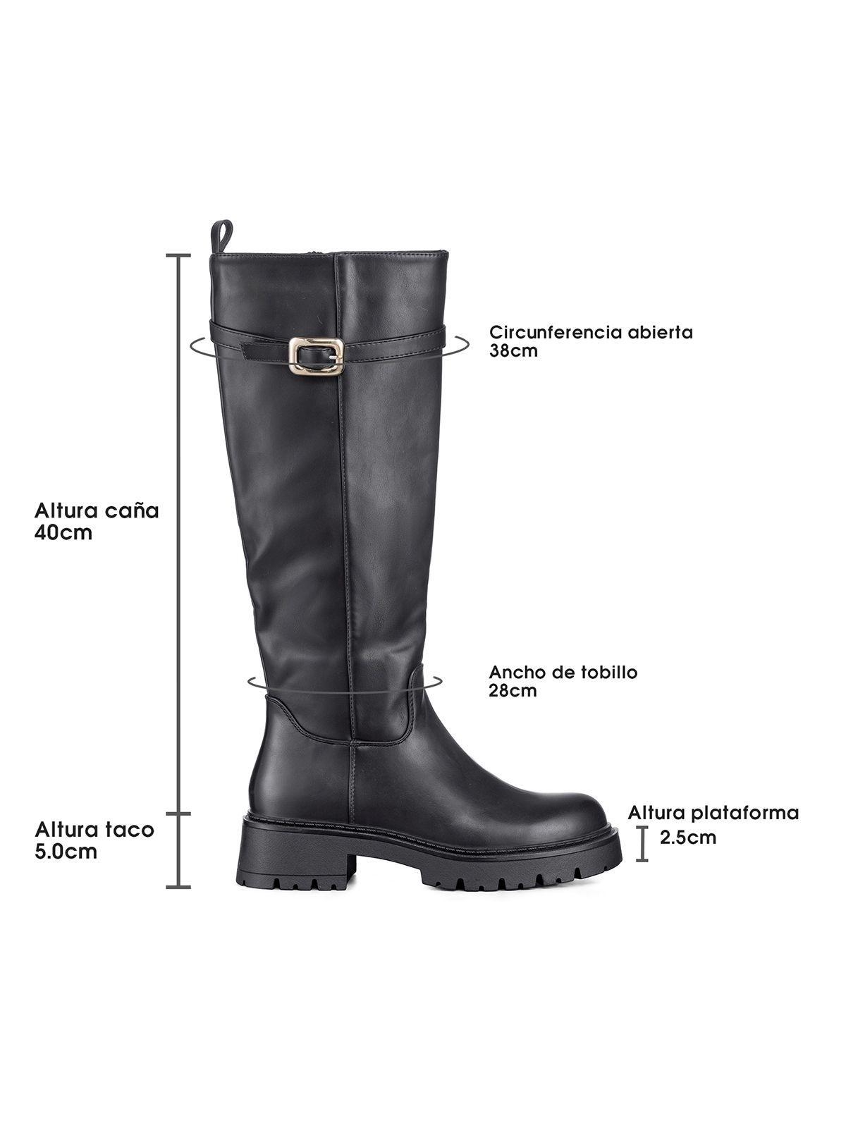 Bota Larga Mujer Eco Cuero Moda Antideslizante Weide CZY617-6