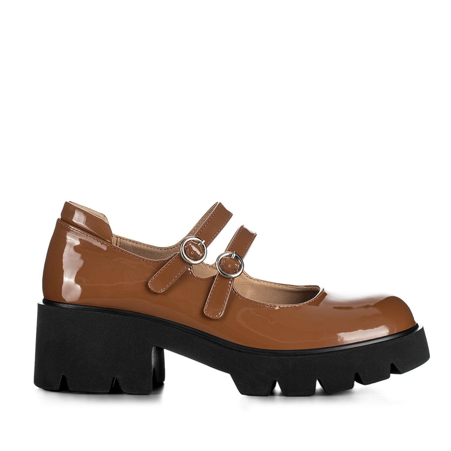 Zapatos Taco Mary Jane Marron Formal Mujer Weide YL57-0