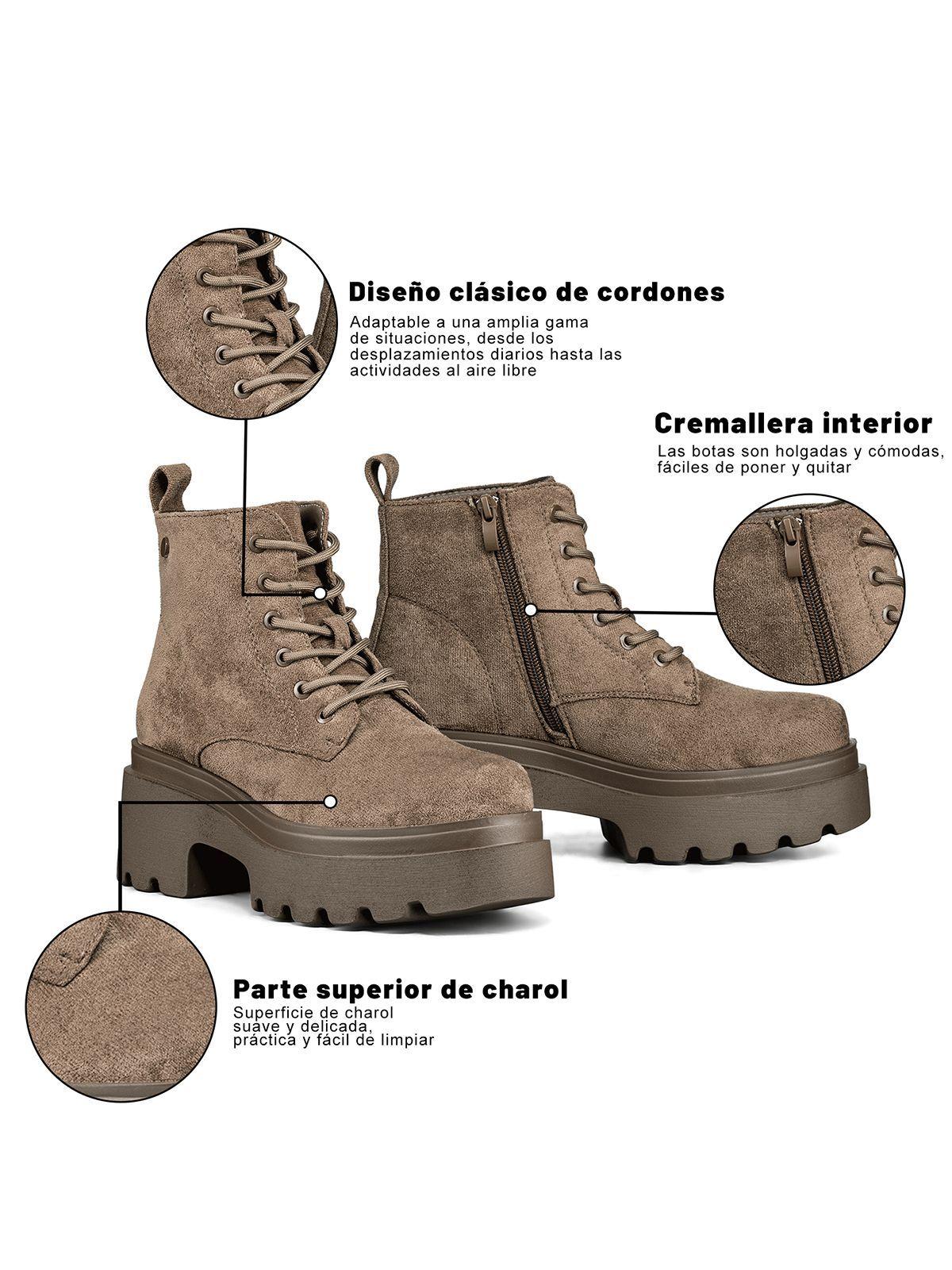 Botín Hyacinth Caqui Weide-7