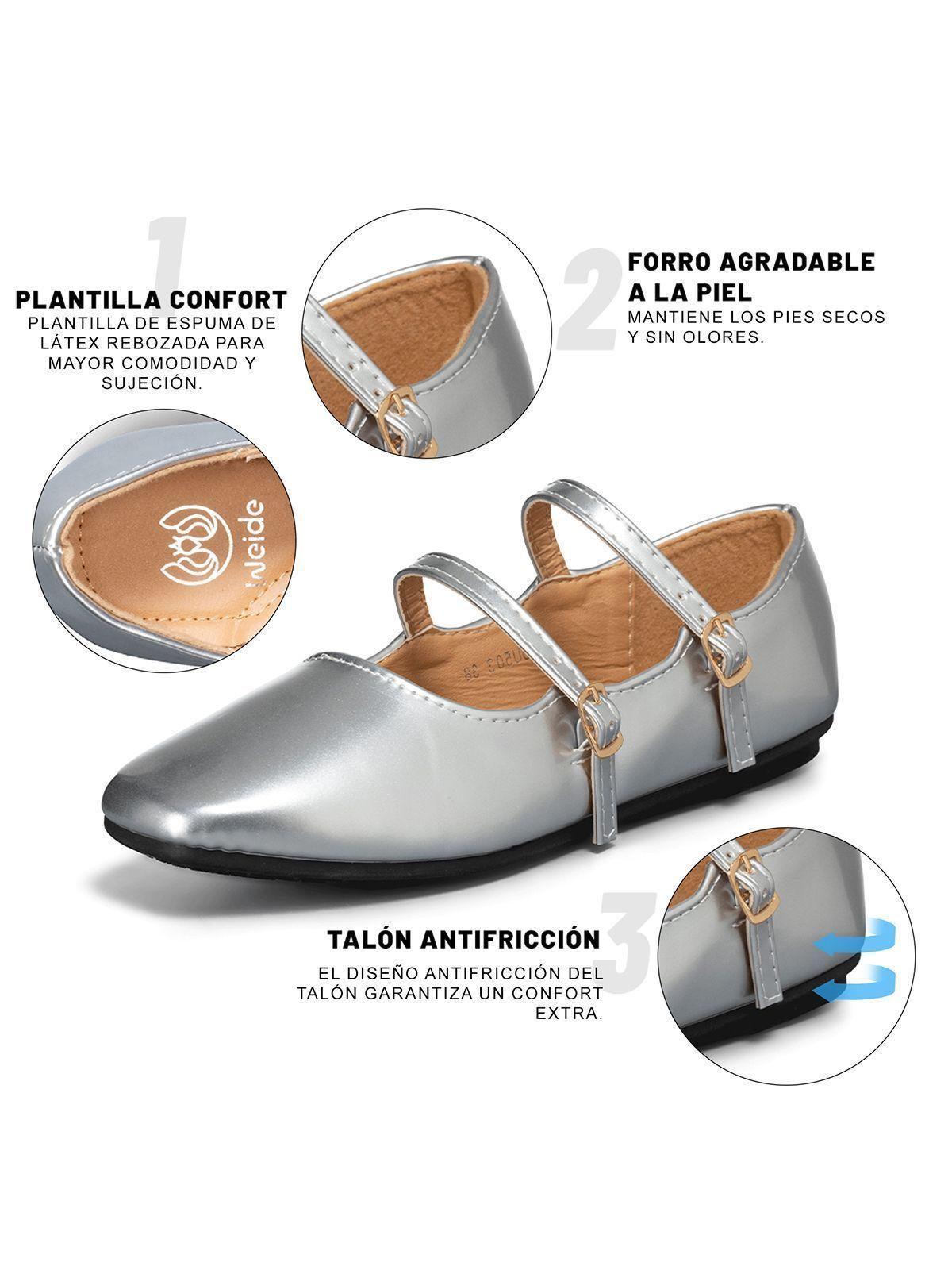 Ballerina Casual Mujer Moda Charol Plano Weide YOU503-7