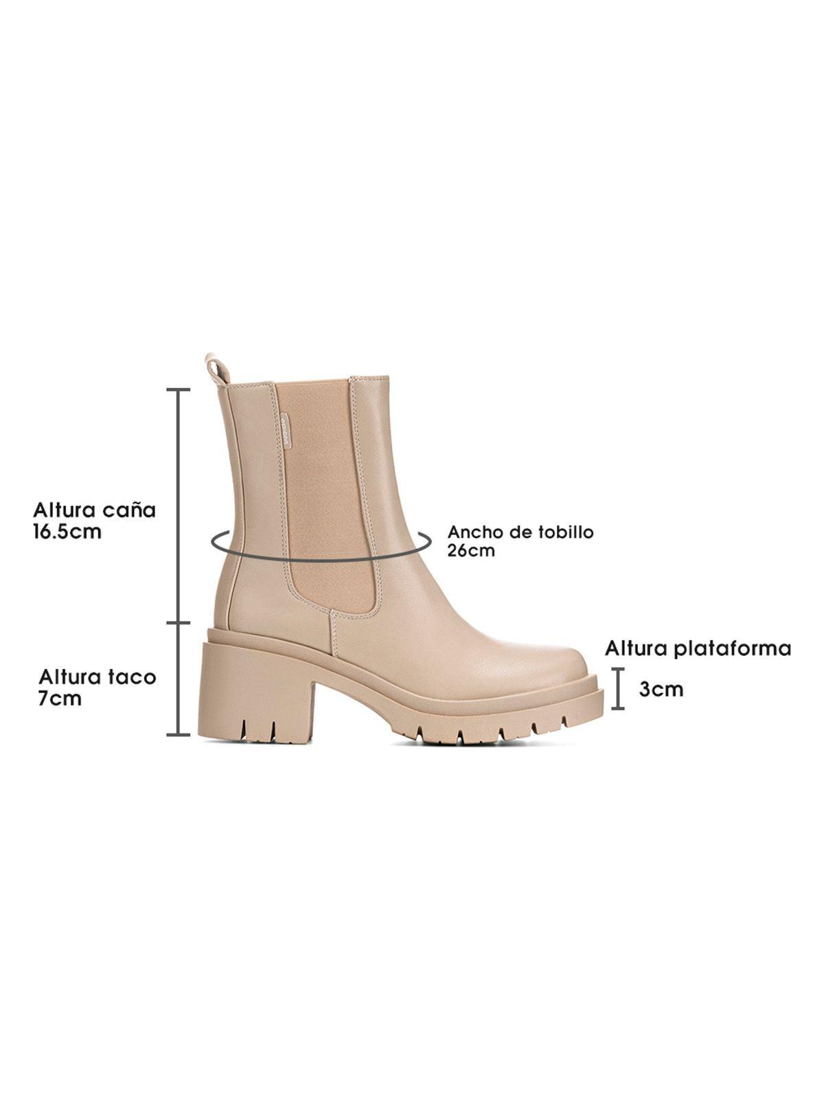 Botin Beige Casual Mujer Weide ZS22-6