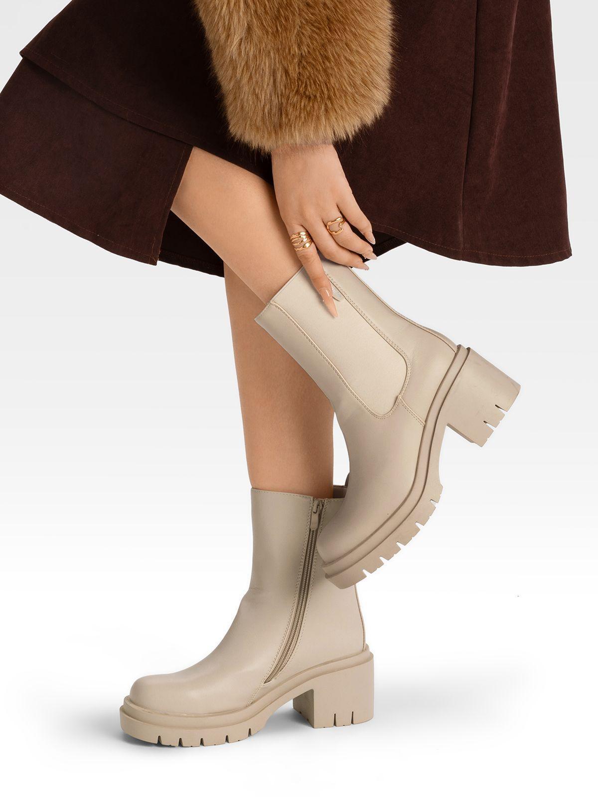 Botin Beige Casual Mujer Weide ZS22-2