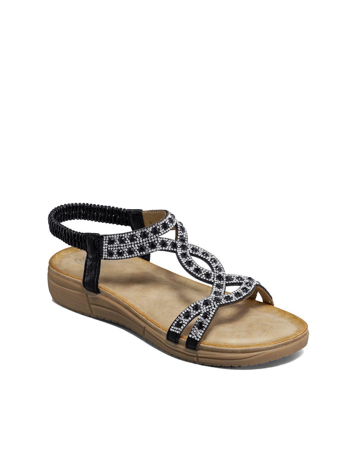 Sandalia Plana casuales Pedrería  Mujer Weide Js76-4