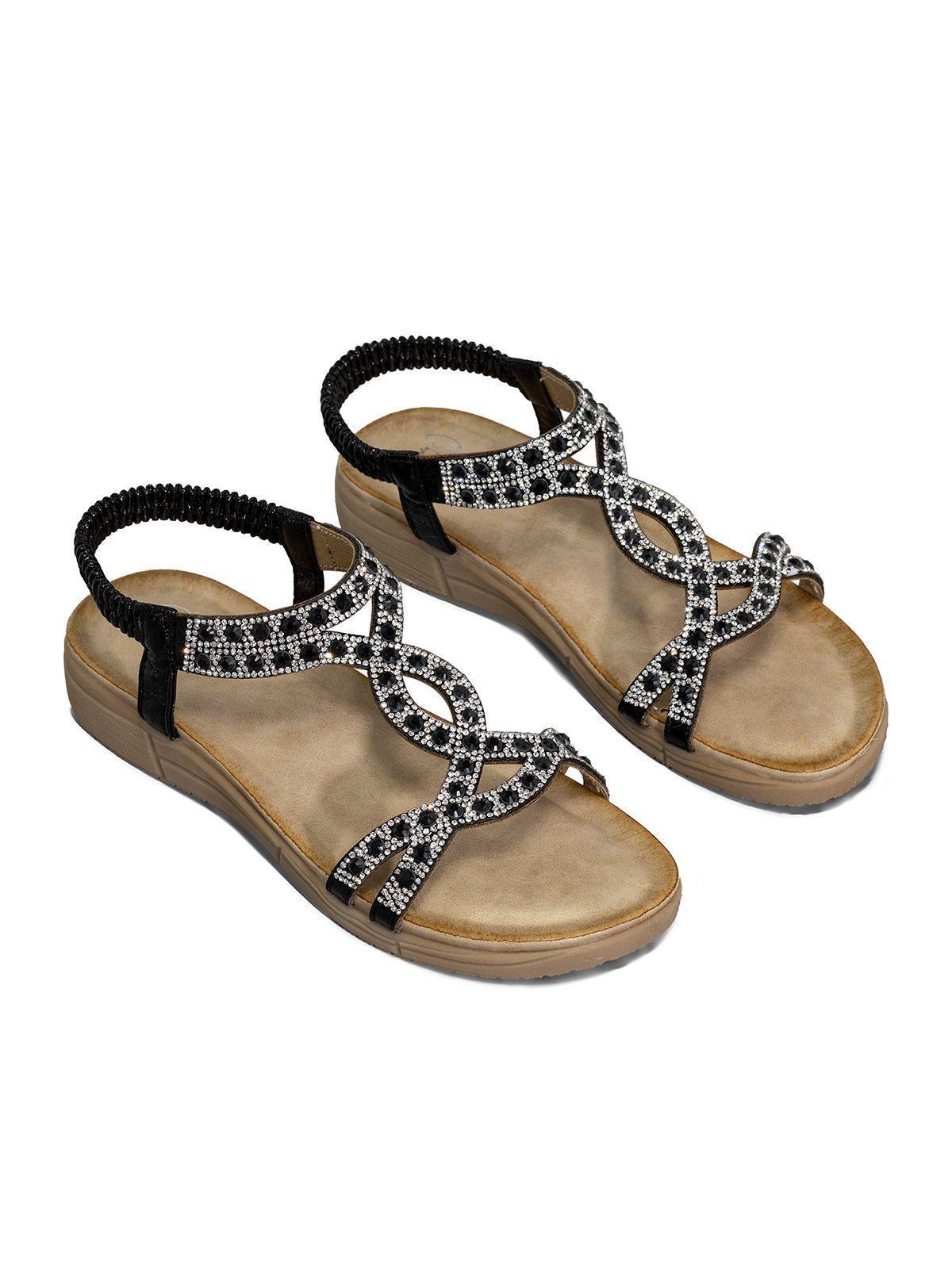 Sandalia Plana casuales Pedrería  Mujer Weide Js76-8