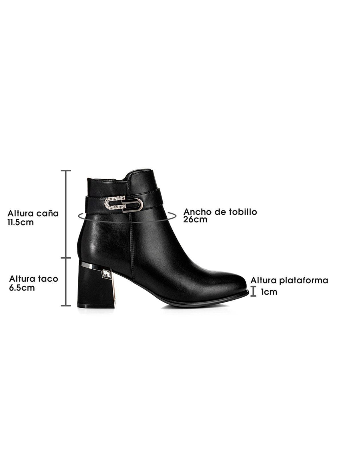 Botin Negro Casual Mujer Weide QBM02-5