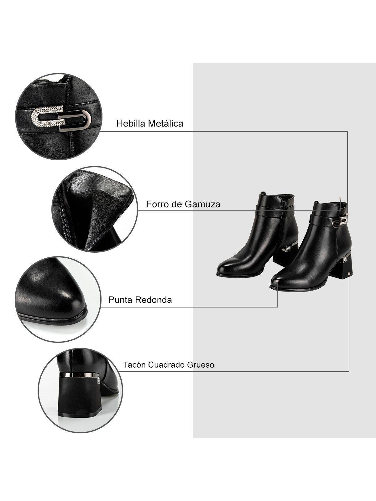 Botin Negro Casual Mujer Weide QBM02-6