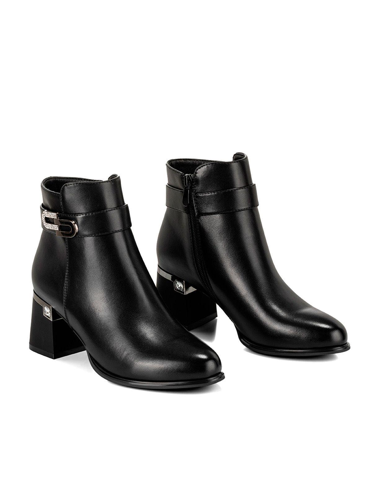 Botin Negro Casual Mujer Weide QBM02-4