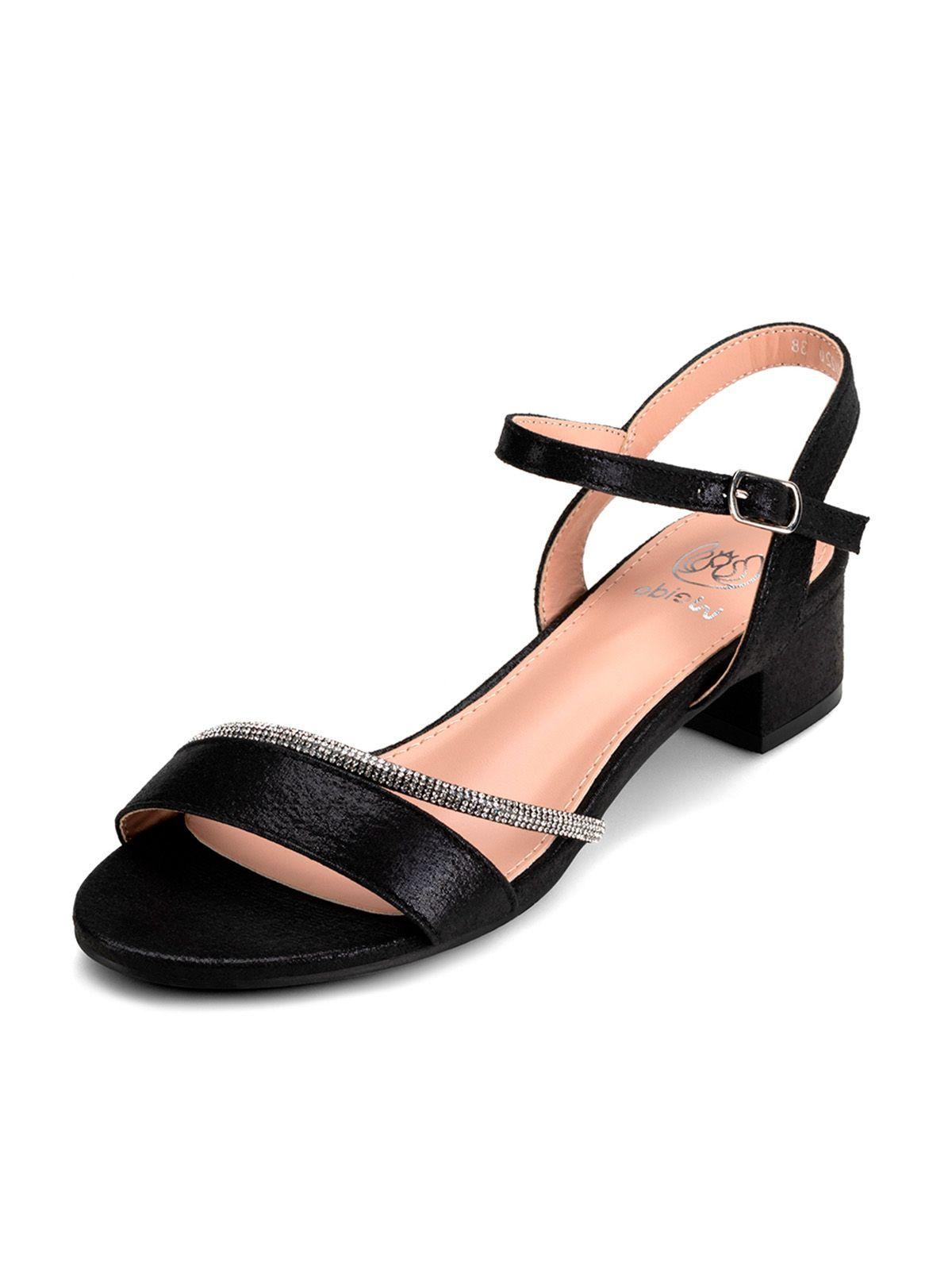 Sandalia Taco Negra Fiesta Mujer Weide YOU220-0