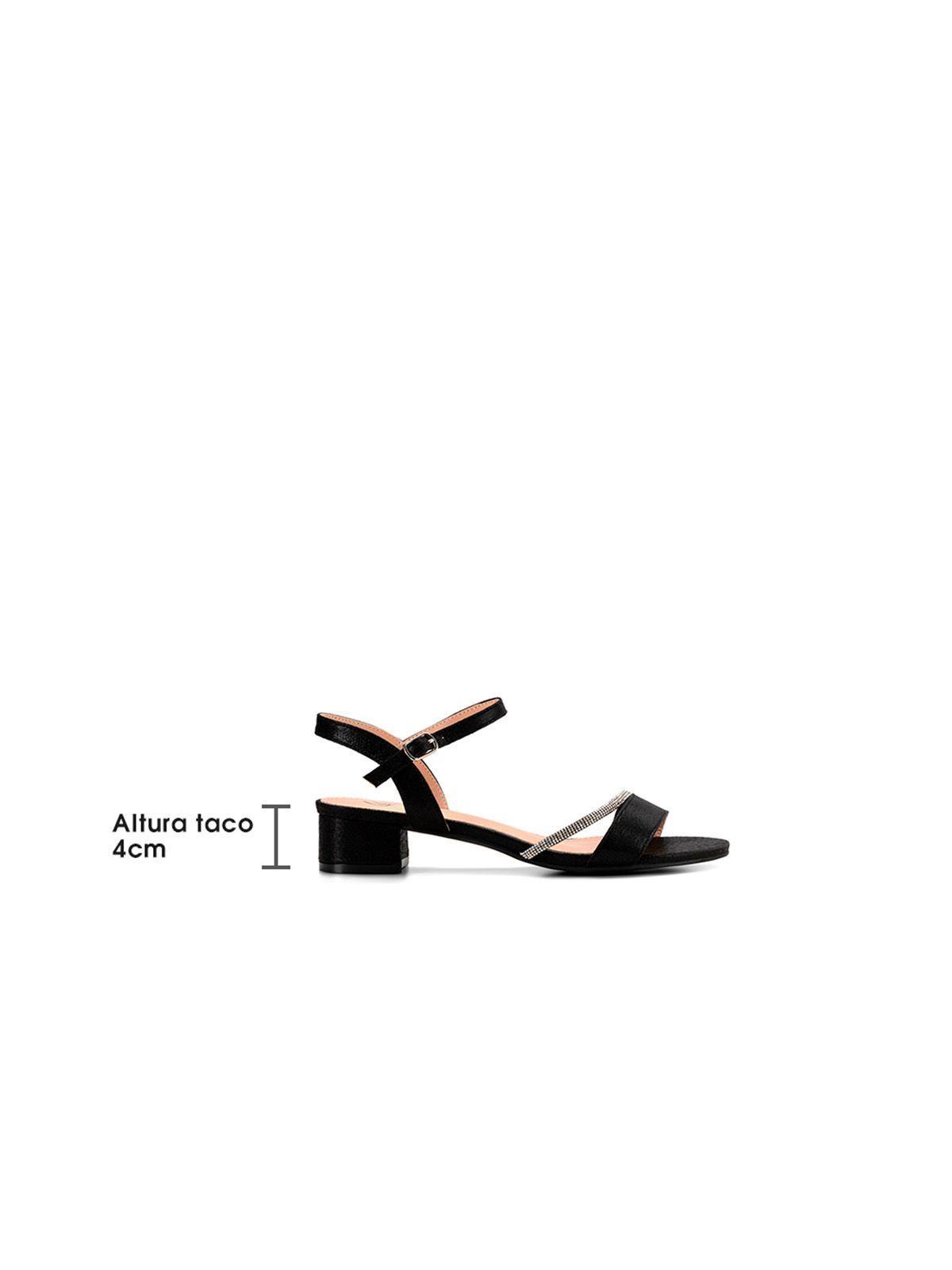 Sandalia Taco Negra Fiesta Mujer Weide YOU220-6