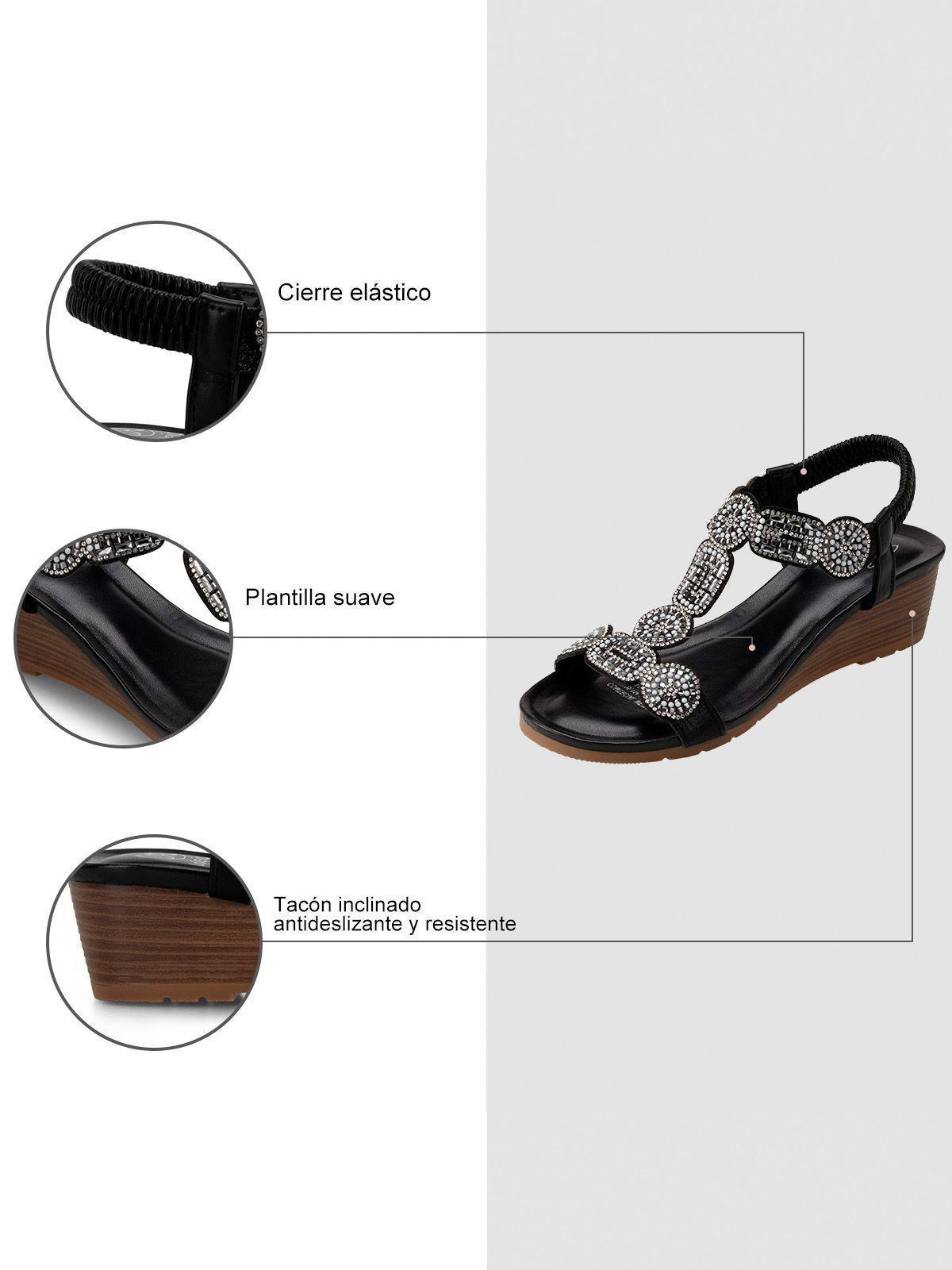 Sandalias Pilar Negro Weide-7