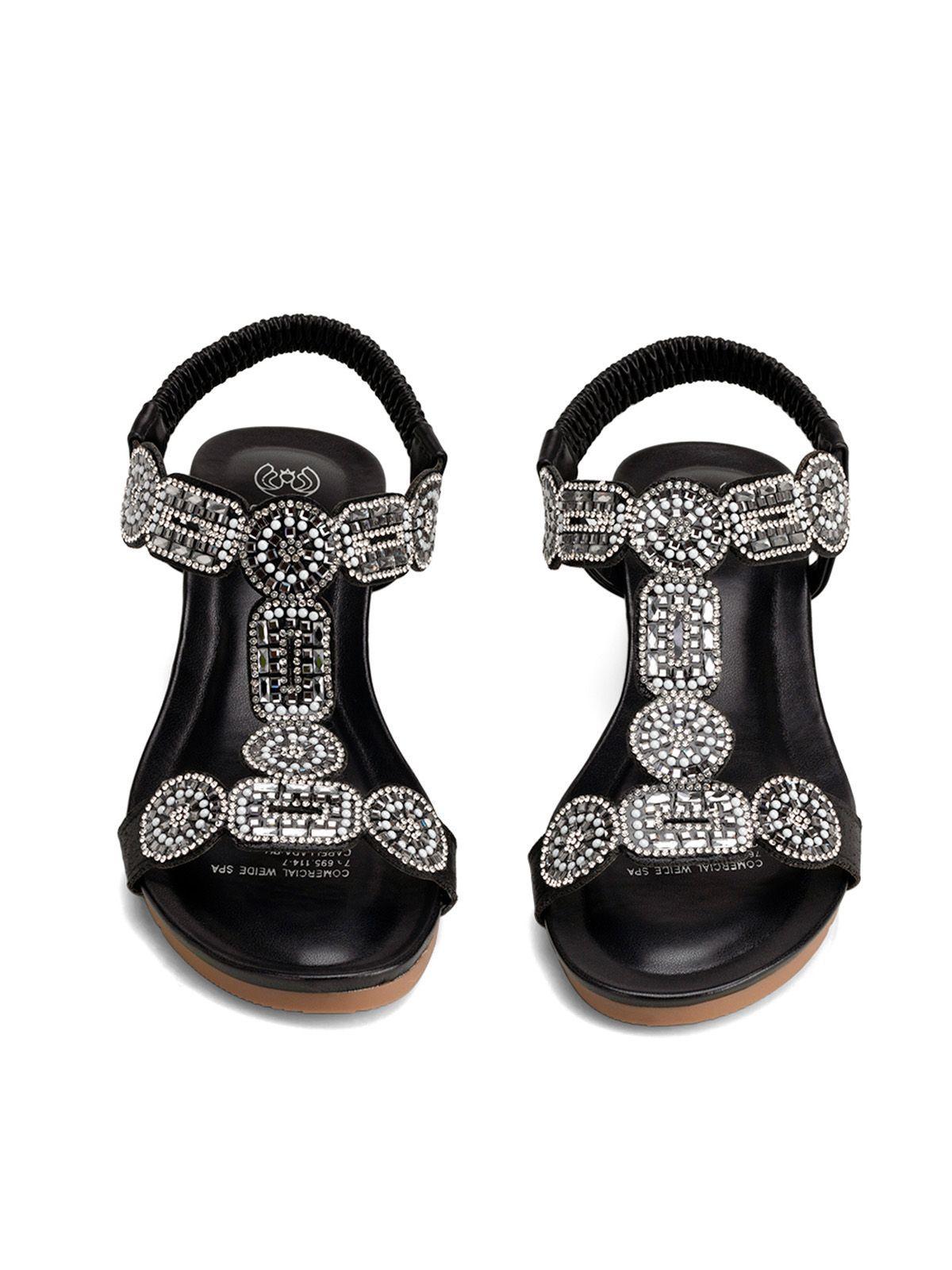 Sandalias Pilar Negro Weide-5