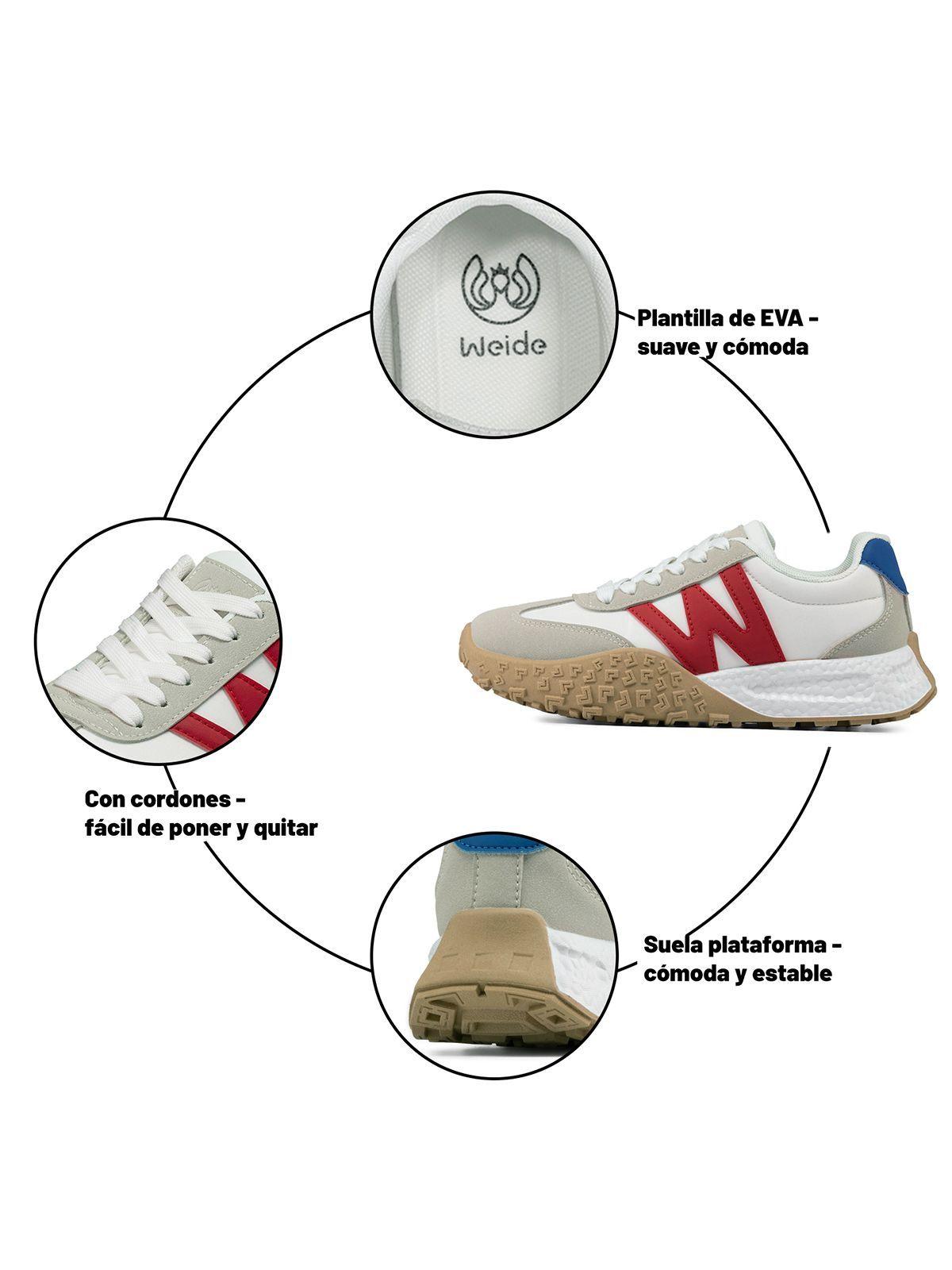 Zapatillas Urbanas Mujer Plataforma PU Weide TFA220-8