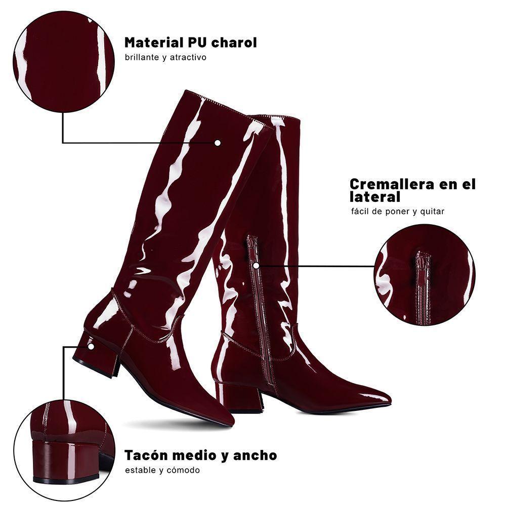 Bota Taco Mujer Casual PU Weide CZY660-8
