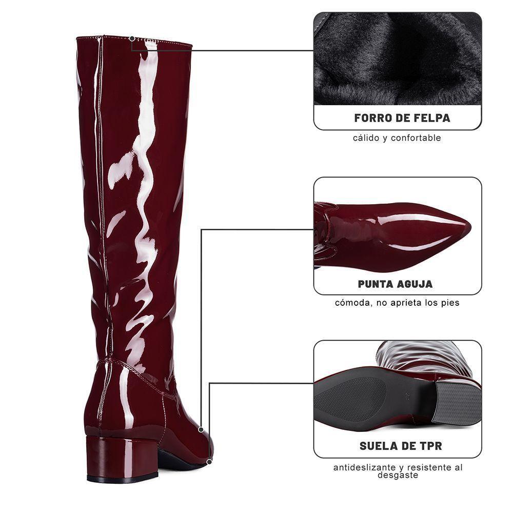 Bota Taco Mujer Casual PU Weide CZY660-9
