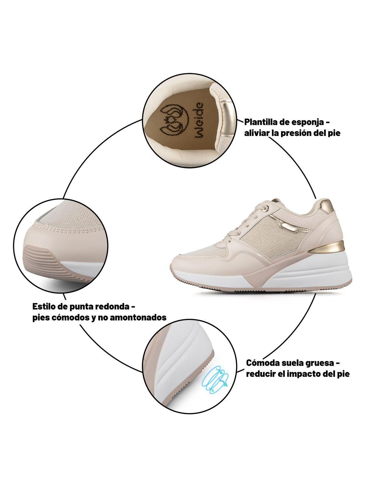 Zapatilla Casual Mujer Deportiva Urbana Moda Weide JLL015-7