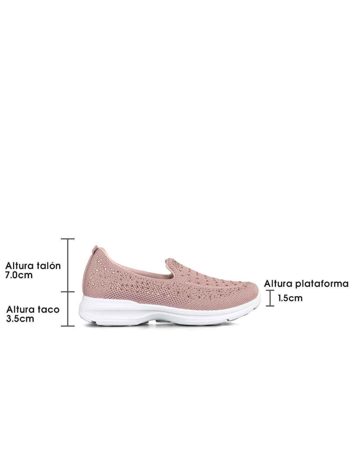 Zapatilla casual Mujer Slip On Con Pedrería Weide TFA203-6