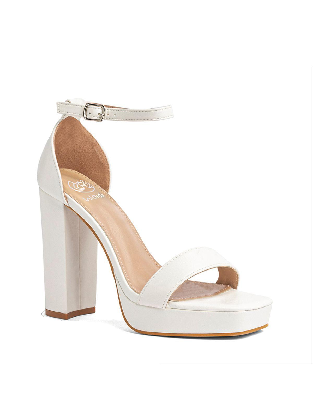 Sandalia Taco Fiesta Blanca Mujer Weide YOU189-4