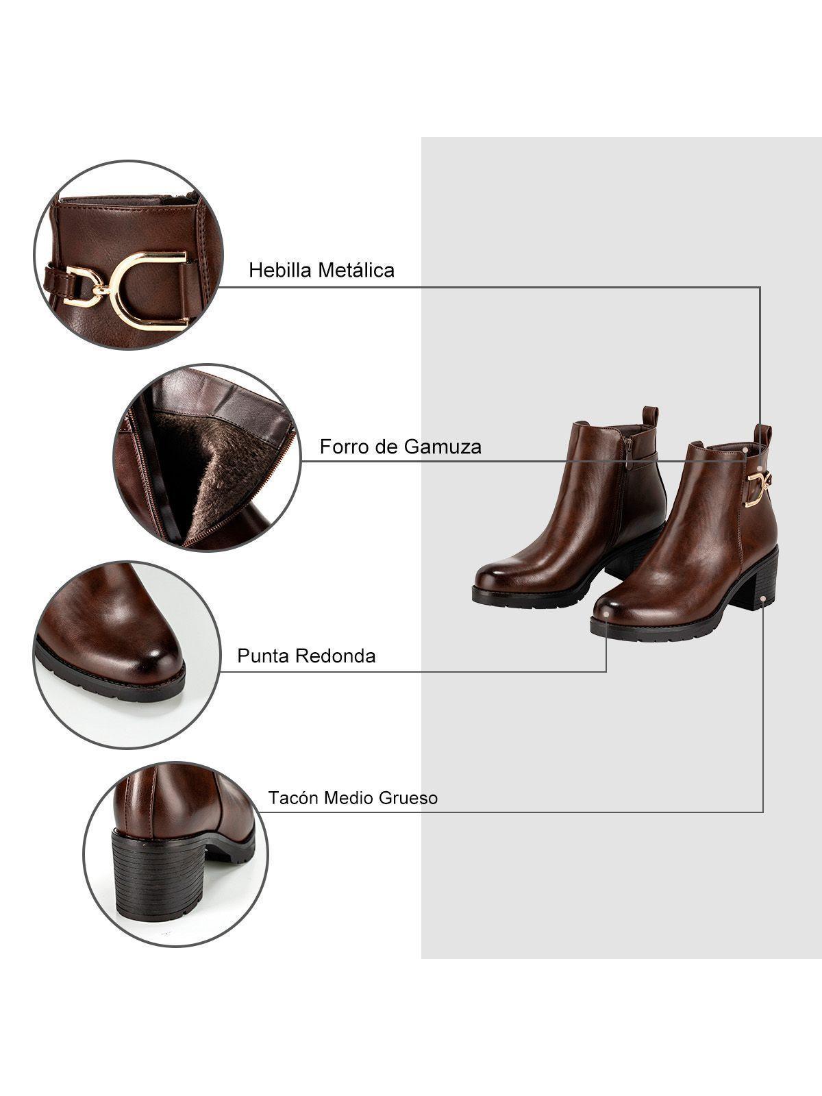 Botin Marron Casual Mujer Weide QBM05-6