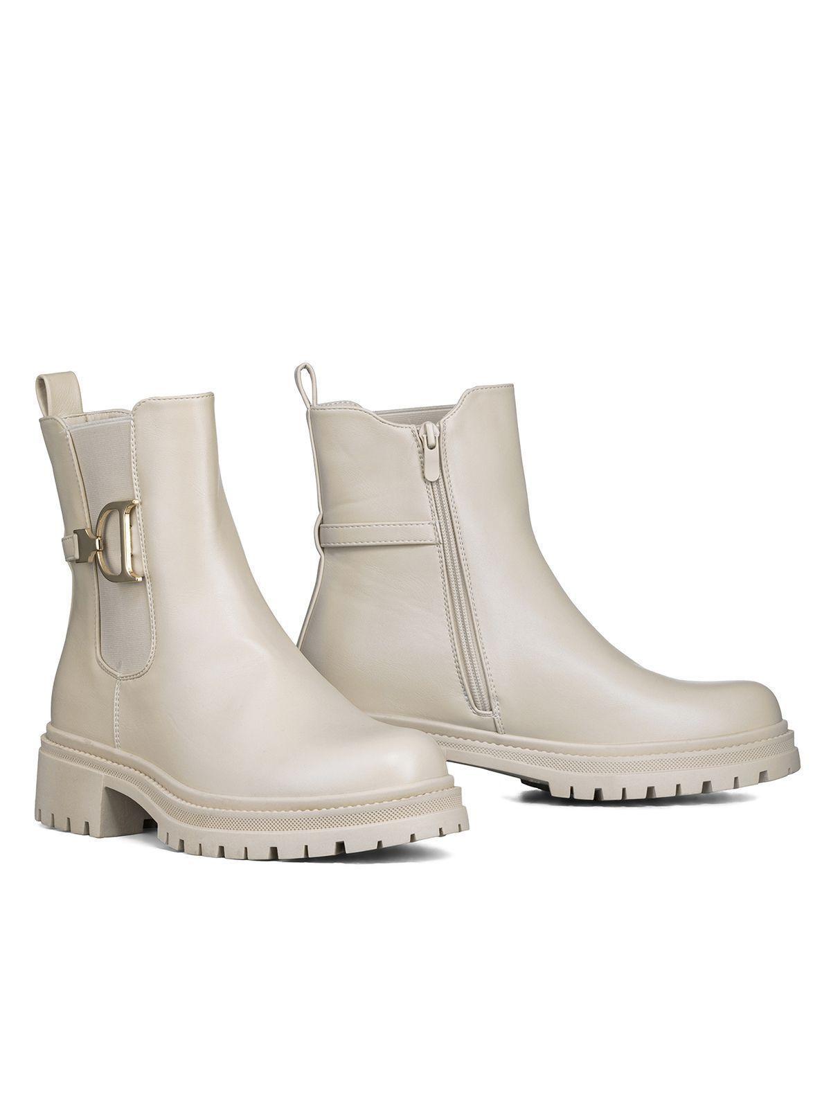 Botin Casual Mujer Eco Cuero Con Felpa Comodo Weide ZS60-5