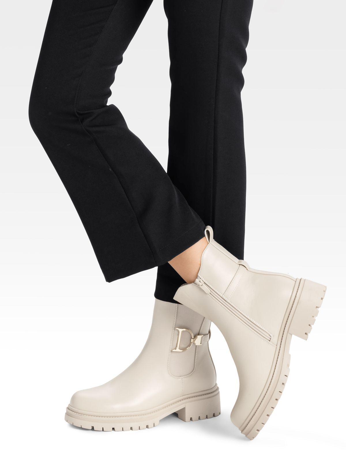 Botin Casual Mujer Eco Cuero Con Felpa Comodo Weide ZS60-2