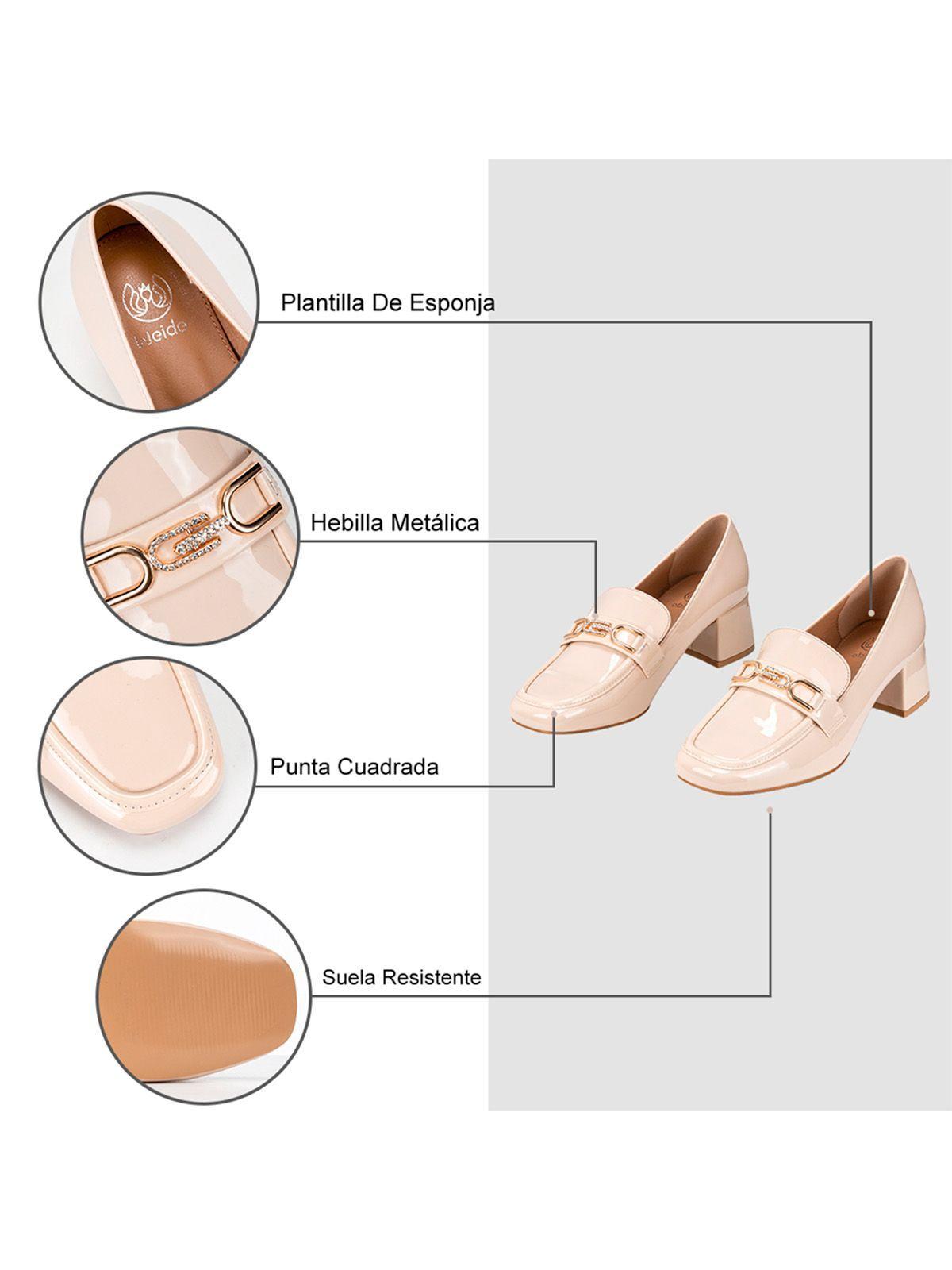 Mocasin Beige Formal Mujer Weide ZS52-6